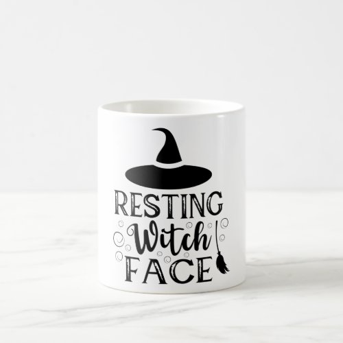 Resting Witch Face Funny Halloween Quote Coffee Mug