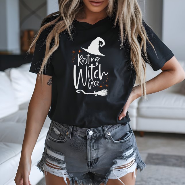 Resting Witch Face Funny Halloween  Tri-Blend Shirt (Creator Uploaded)