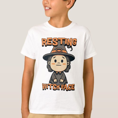 Resting Witch Face Funny witch cartoon T_Shirt