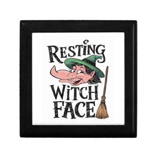 Resting Witch Face Gift Box