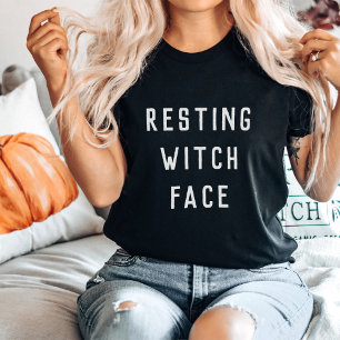 Resting Witch Face Halloween T-Shirt