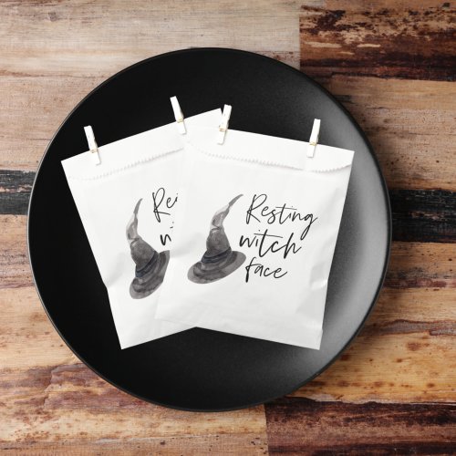 Resting Witch Face  Happy Halloween  Fun Quote  Favor Bag