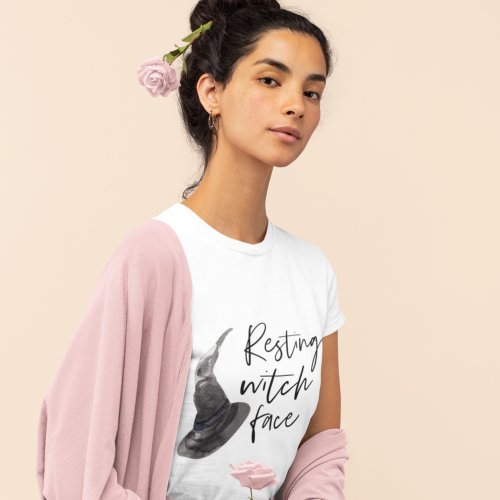 Resting Witch Face  Happy Halloween  Fun Quote  T_Shirt