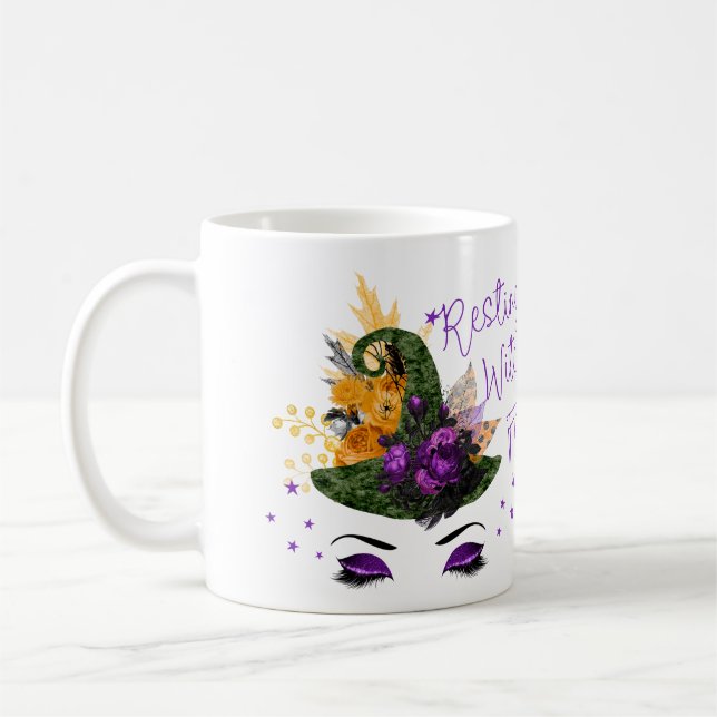 Resting Witch Face Mug (Left)