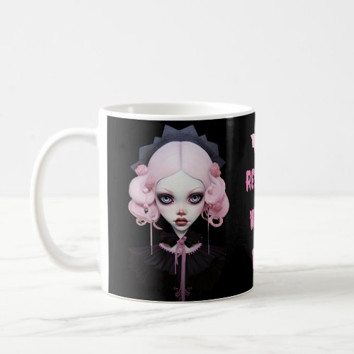 Resting Witch Face Pastel Goth Vampire Halloween  Coffee Mug