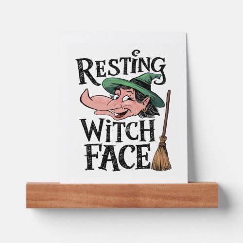Resting Witch Face Picture Ledge