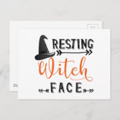 resting witch face postcard (Front/Back)
