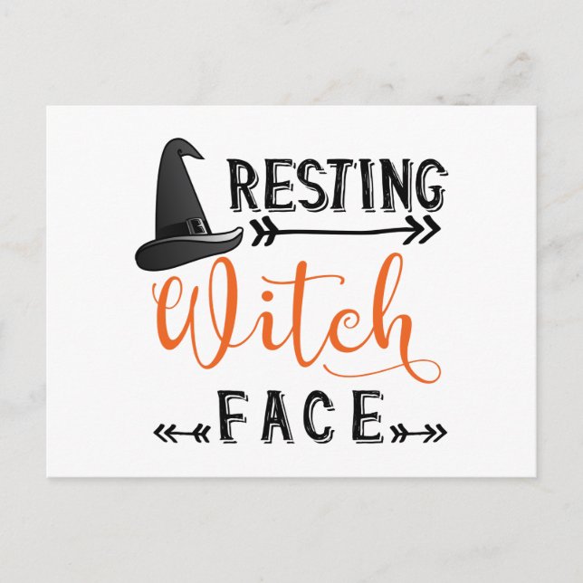 resting witch face postcard (Front)