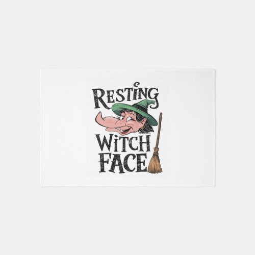 Resting Witch Face Rug