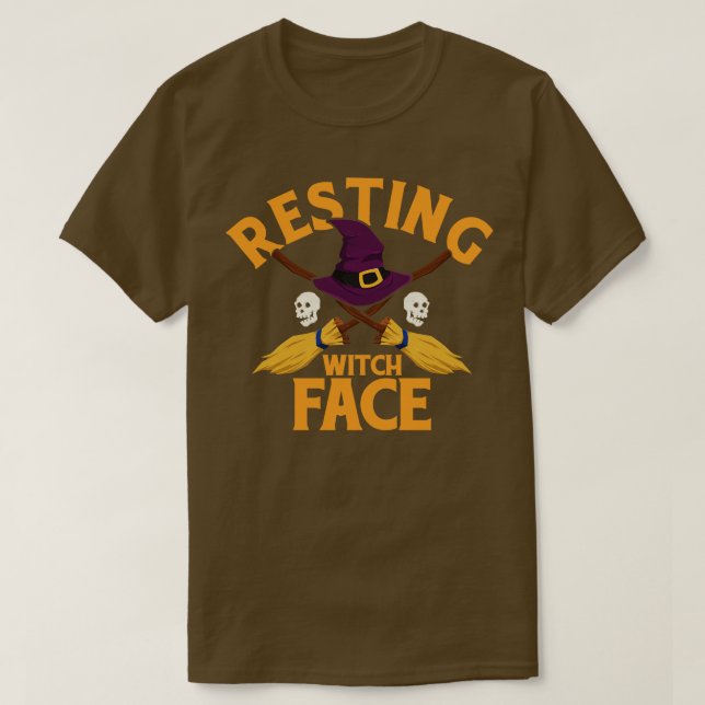 Resting Witch Face T-Shirt (Design Front)