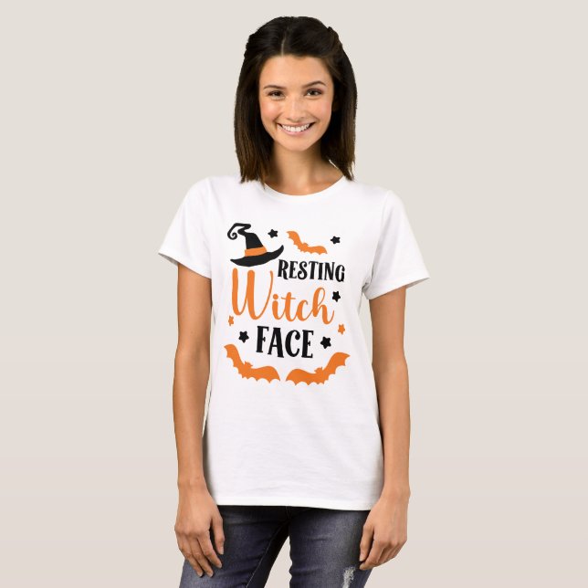 Resting Witch Face T-Shirt (Front Full)