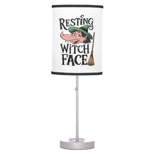 Resting Witch Face Table Lamp
