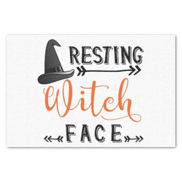 resting witch face tissue paper