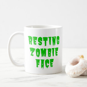 Resting Zombie Face - Funny Halloween 2022 Coffee Mug