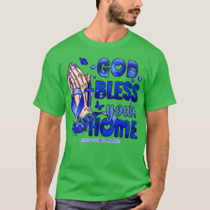 Restless Legs Syndrome Awareness god bless faith h T-Shirt