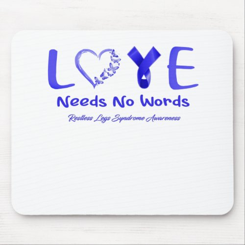 Restless Legs Syndrome Awareness Ribbon Support Mouse Pad