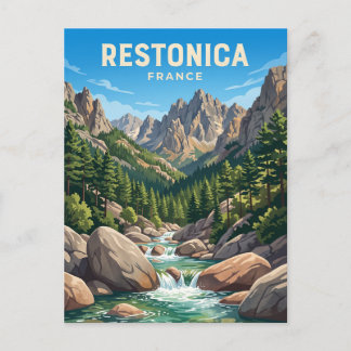 Restonica Valley France Postcard
