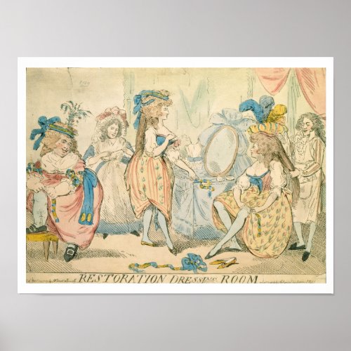 Restoration Dressing Room c1789 Poster