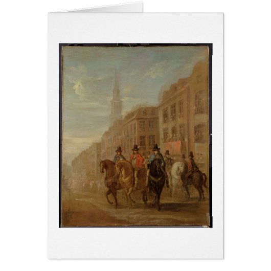 Restoration Procession of Charles II at Cheapside, Cards (Front)