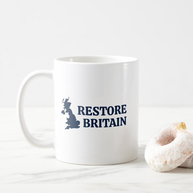 Restore Britain Coffee Mug (With Donut)