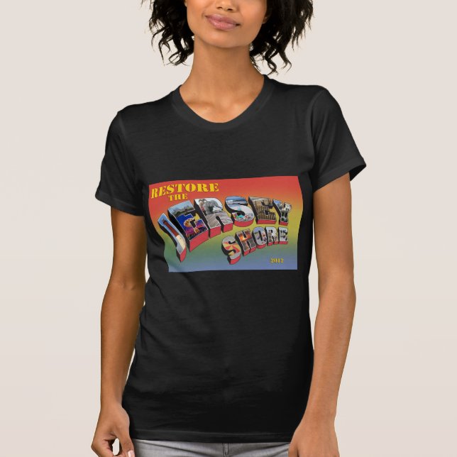 Restore Jersey Shore Hurricane Relief tee shirt (Front)