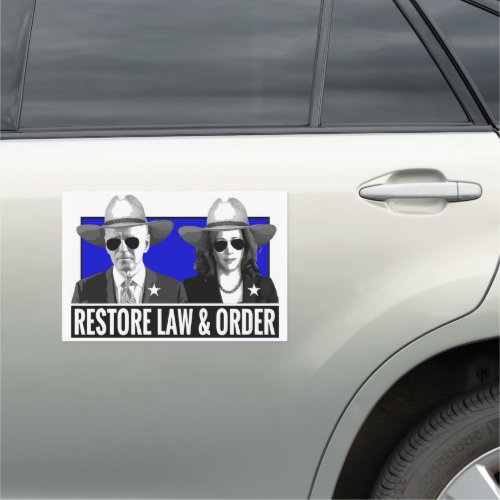 Restore Law  Order Car Magnet
