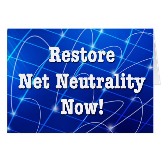 Restore Net Neutrality Now! Cards (Front Horizontal)