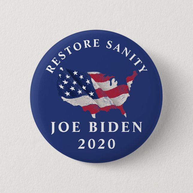 Restore Sanity Joe Biden 2020 Button (Front)