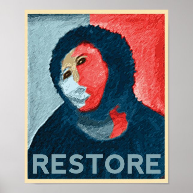RESTORE - Support Spanish Lady Art Restoration Poster (Front)