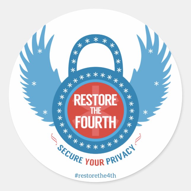 Restore The Fourth... Classic Round Sticker (Front)