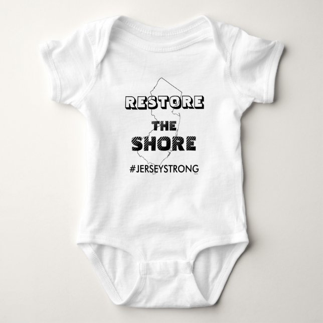 RESTORE THE SHORE - JERSEY INFANT CREEPER (Front)