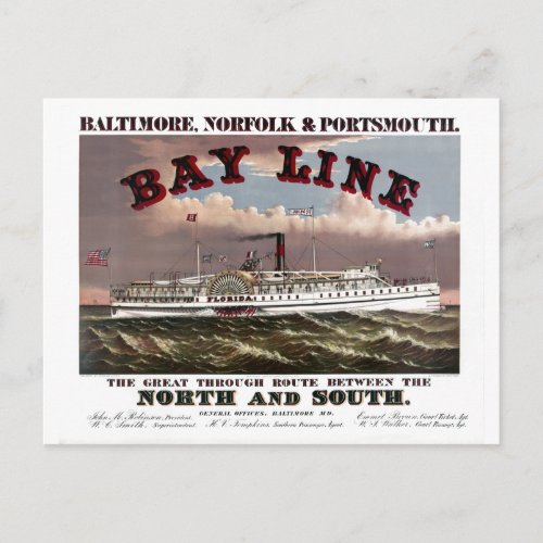 Restored Baltimore Norfolk Portsmouth Line Postcard