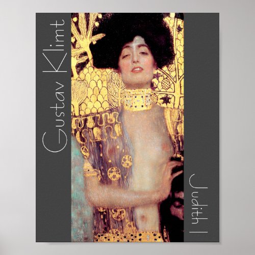 Restored Judith I Holofernes Gustav Klimt Nouveau Poster