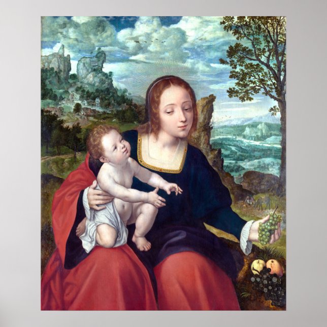 Restored Netherlandish Painting Flight to Egypt Poster (Front)