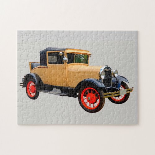 Restored old time automobile jigsaw puzzle