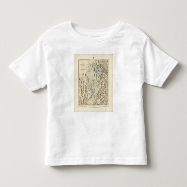 Restored Outline of Lake Bonneville Toddler T-shirt (Front)