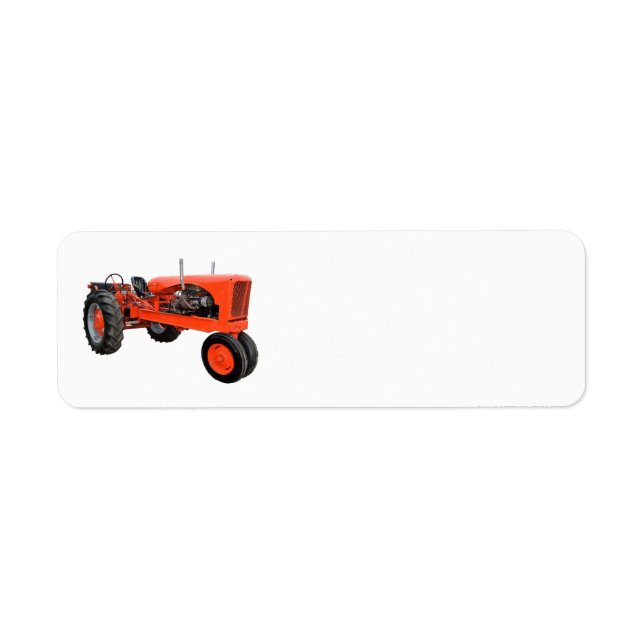 Restored Vintage Tractor Label (Front)