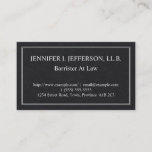 [ Thumbnail: Restrained Barrister at Law Business Card ]