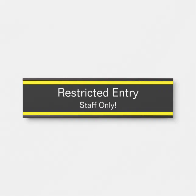 Time Zone R Entry Restict Sign