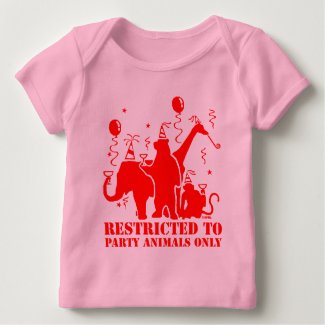 Restricted to party animals only baby T-Shirt