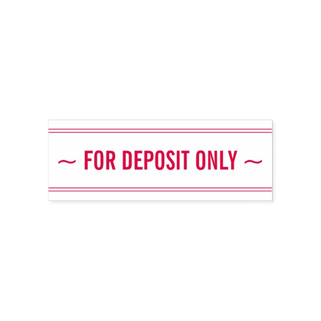 Restrictive Endorsement Rubber Stamp (Design)