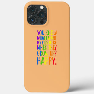 Restro LGBT Awareness Parents Mom Dad Gay Pride iPhone 13 Pro Max Case