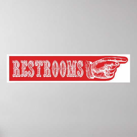 restroom-pointing-finger-carnival-circus-sign-rt-zazzle