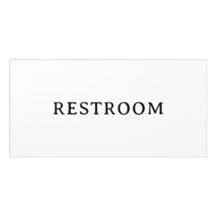 RESTROOM Professional Modern Classic Room Door Sign