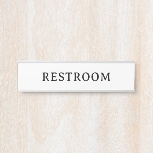 RESTROOM | Professional Modern Door Name Plate