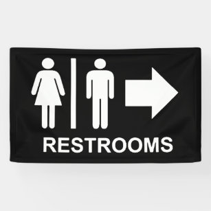 Printable bathroom sign with arrow Printable restroom sign with arrow Wedding restroom sign with ...