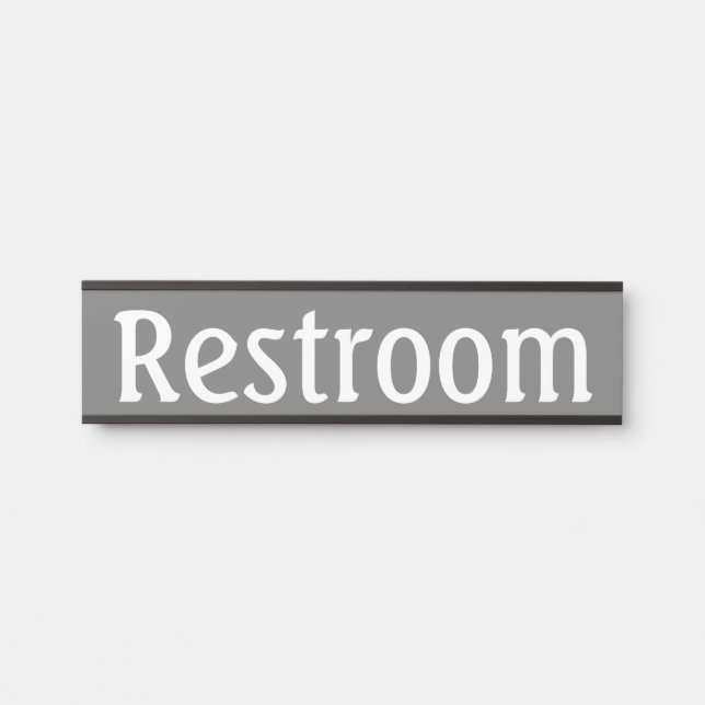 Restroom Sign Hanging Door Signs Name Plate (Front)