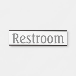 Restroom Sign Hanging Door Signs Name Plate