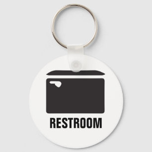 Restroom with icon keychain