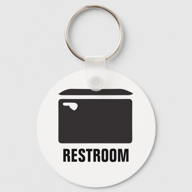 Restroom with icon keychain (Front)